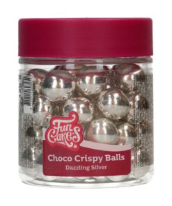 FunCakes Schoko Crispy Kugeln Metallic Silber_1