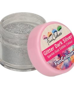 FunCakes Sparkle Dust Edible Colour Glitter Dark Silver_2