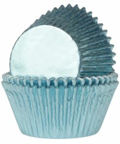 House of Marie Mini Muffinförmchen Baby Blue