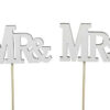 Tortentopper Hochzeit Mr&Mrs 2tlg
